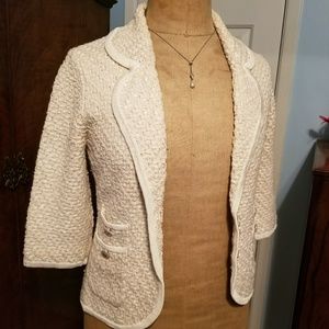 Knit sweater blazer